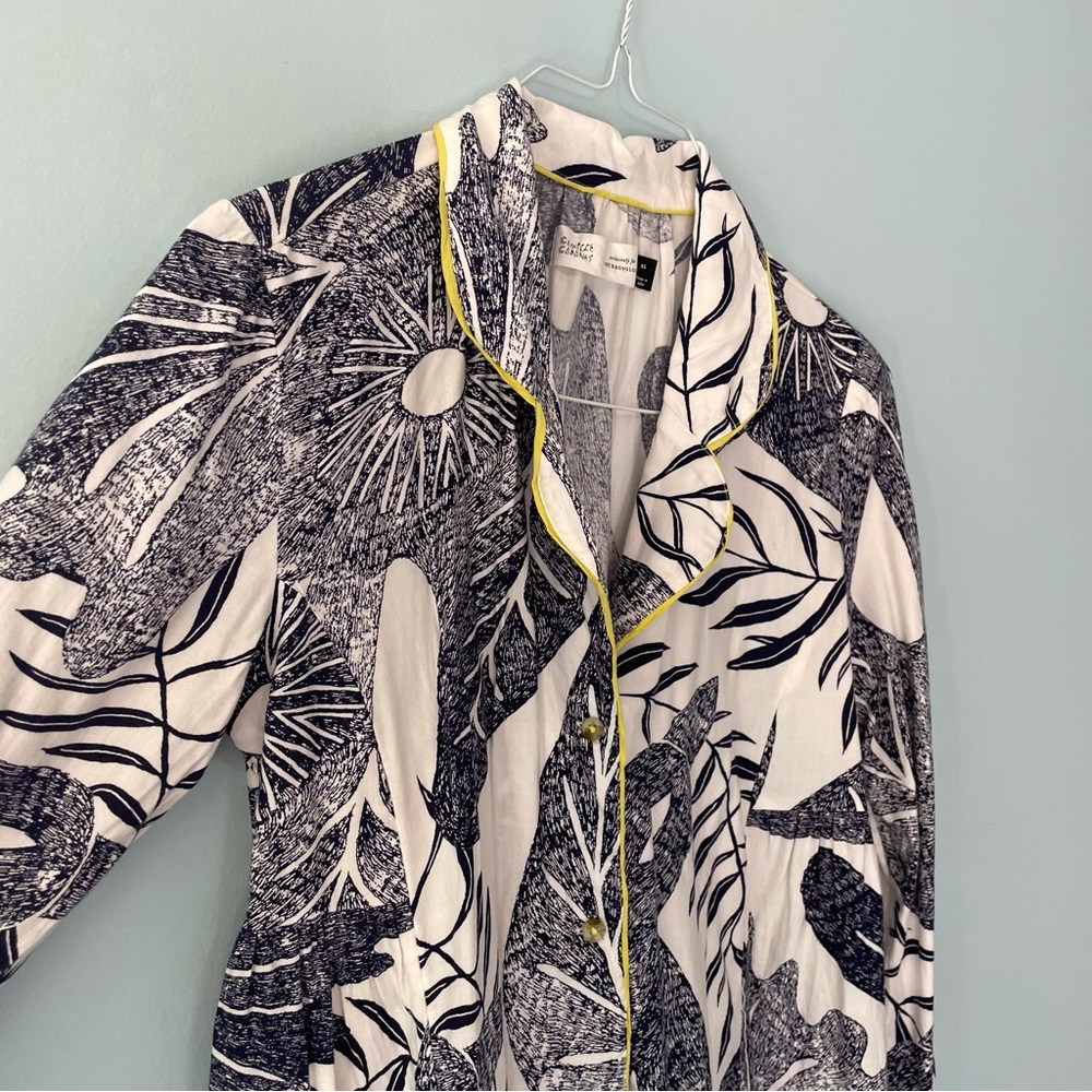 🔻LAST CHANCE🔻 CAMILLE CABANES x ANTHROPOLOGIE Botanical Flannel Pajama Top (top) - Picture 6 of 9